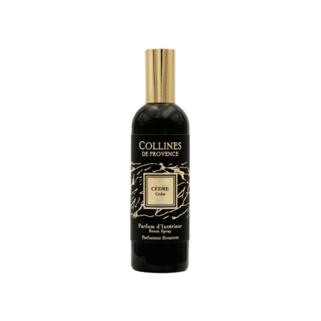 Flacon 100ml de parfum d'ambiance Colline de Provence Cèdre, collection Écorce.
