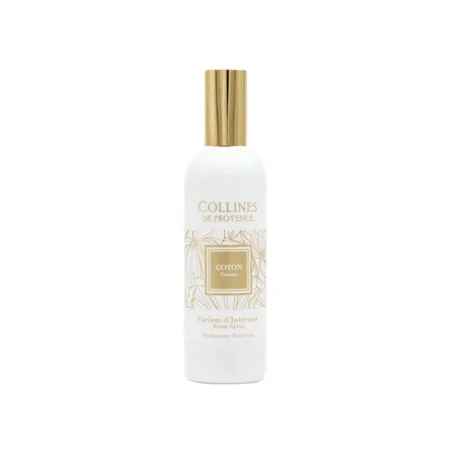 Flacon 100ml de parfum d’ambiance Colline de Provence, collection Fleur, senteur Coton.