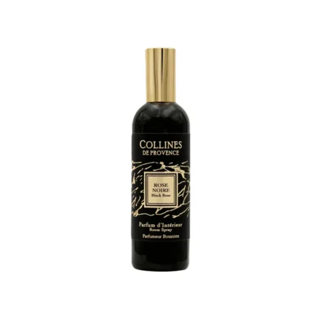 Parfum d’ambiance Rose Noire 100ml de Colline de Provence : un mélange mystérieux de notes florales et boisées qui plonge votre intérieur dans une atmosphère élégante et envoûtante.