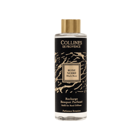 Recharge de diffuseur de parfum d’ambiance Rose Noire 200ml, pour une diffusion longue durée et une ambiance élégante et mystérieuse.