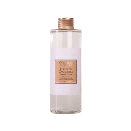 Recharge de diffuseur parfumée 200ml Fleur de Cachemire – Colline de Provence – flacon élégant et senteur raffinée