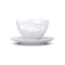Tasse à thé avec expression malicieuse