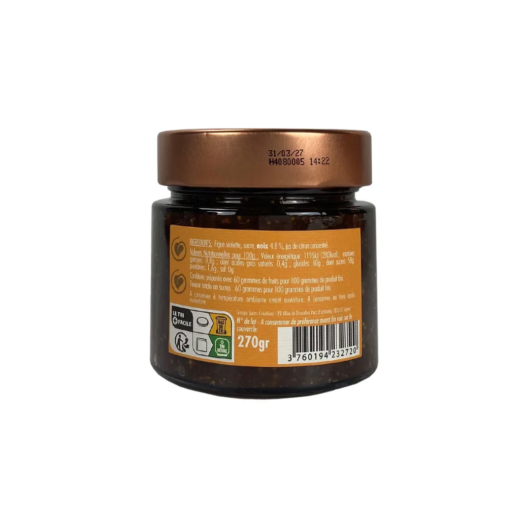 Tartinade figue violette et noix 270g