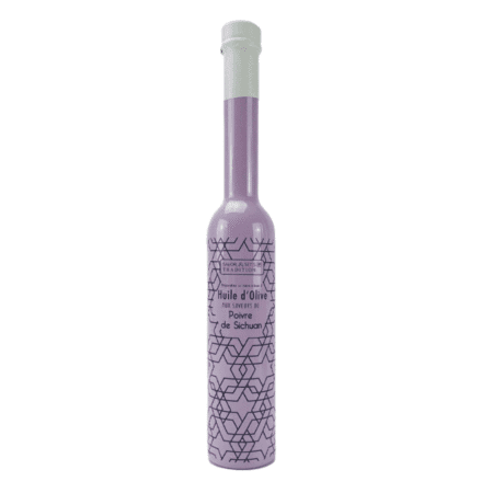 Bouteille d’huile d’olive au poivre de Sichuan – format 200ml – Savor & Sens