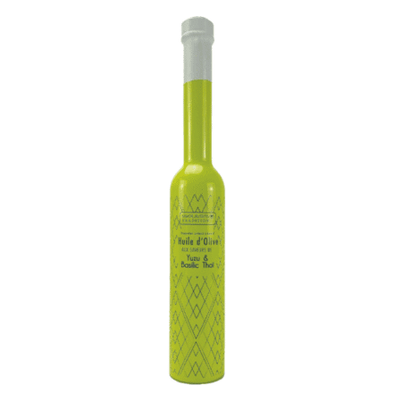 Flacon d’huile olive yuzu et basilic thaï – Savor & Sens – 200ml