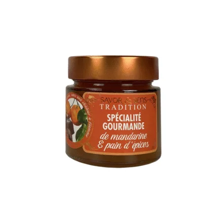 Pot de confiserie mandarine et pain d’épices 270g