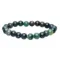 bracelet agate mousse boule 8mm pierre naturelle verte