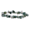 bracelet chips agate mousse pierre naturelle verte