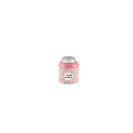 Boîte à rangement pour thé rose en acier inoxydable avec fermeture hermétique
