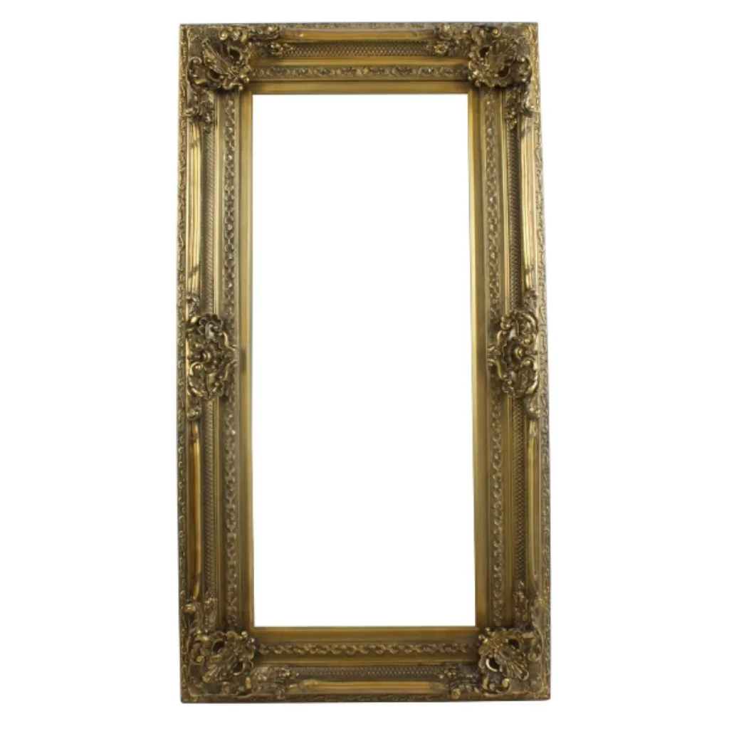 Cadre mural baroque or antique format 80x150
