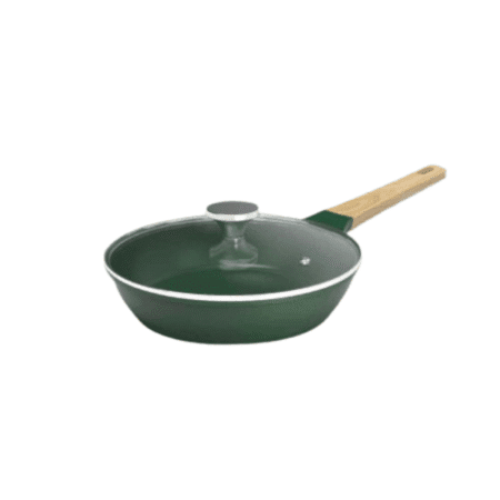 Couvercle 24 cm en verre avec trou vapeur, compatible cocotte, poêle et panier vapeur inox
