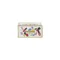 Boîte à vernis en métal rectangulaire avec illustration et couvercle à charnière