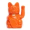 Chat japonais orange porte-bonheur voyage