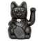 Figurine Lucky Cat Noir Mat taille M avec patte mobile