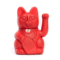Chat porte-bonheur rouge Maneki Neko amour