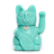 Chat japonais turquoise pour attirer la bonne santé