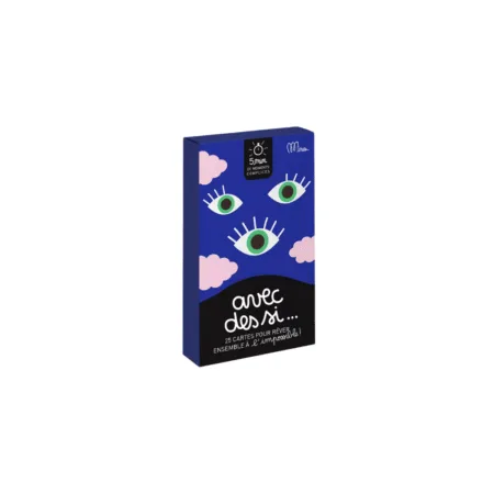 Boîte du jeu Avec des si… en bleu nuit