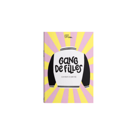 Cahier “Gang de Filles” de Minus Éditions, couverture souple jaune et rose, format 15 × 21 cm