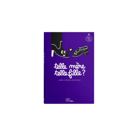 Cahier “Telle mère, telle fille ?” de Minus Éditions, couverture souple violette, format 15 × 21 cm