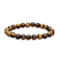 Bracelet en boules d’Œil de Tigre naturelles 8 mm