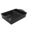Plat noir Cookut Graphite avec séparateur, vue du dessus