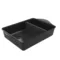 Plat noir Cookut Graphite avec séparateur, vue du dessus