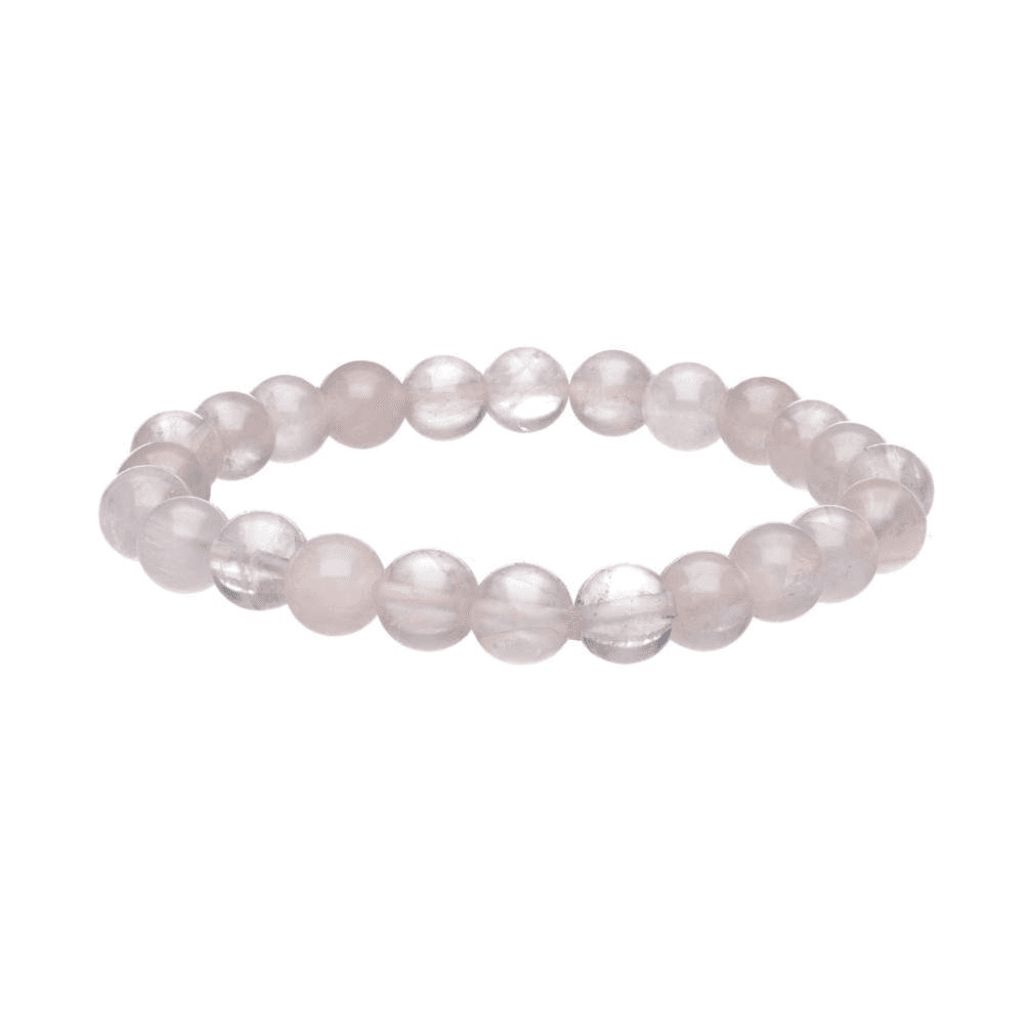 Bracelet en pierre naturelle Quartz Rose 8mm, perles roses naturelles, Ă©lastique solide, bijou bien-ĂȘtre