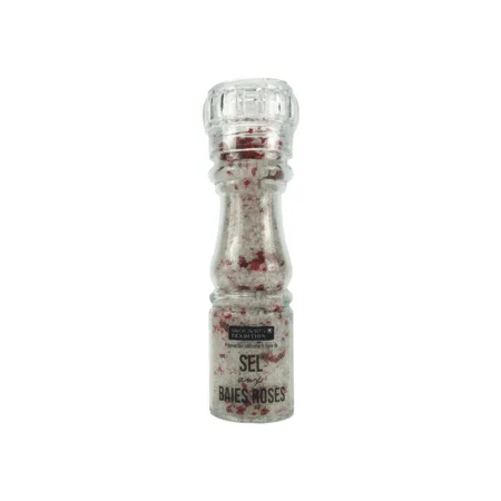 Flacon de 140g de sel de mer et baies roses – mélange gourmet – Savor & Sens
