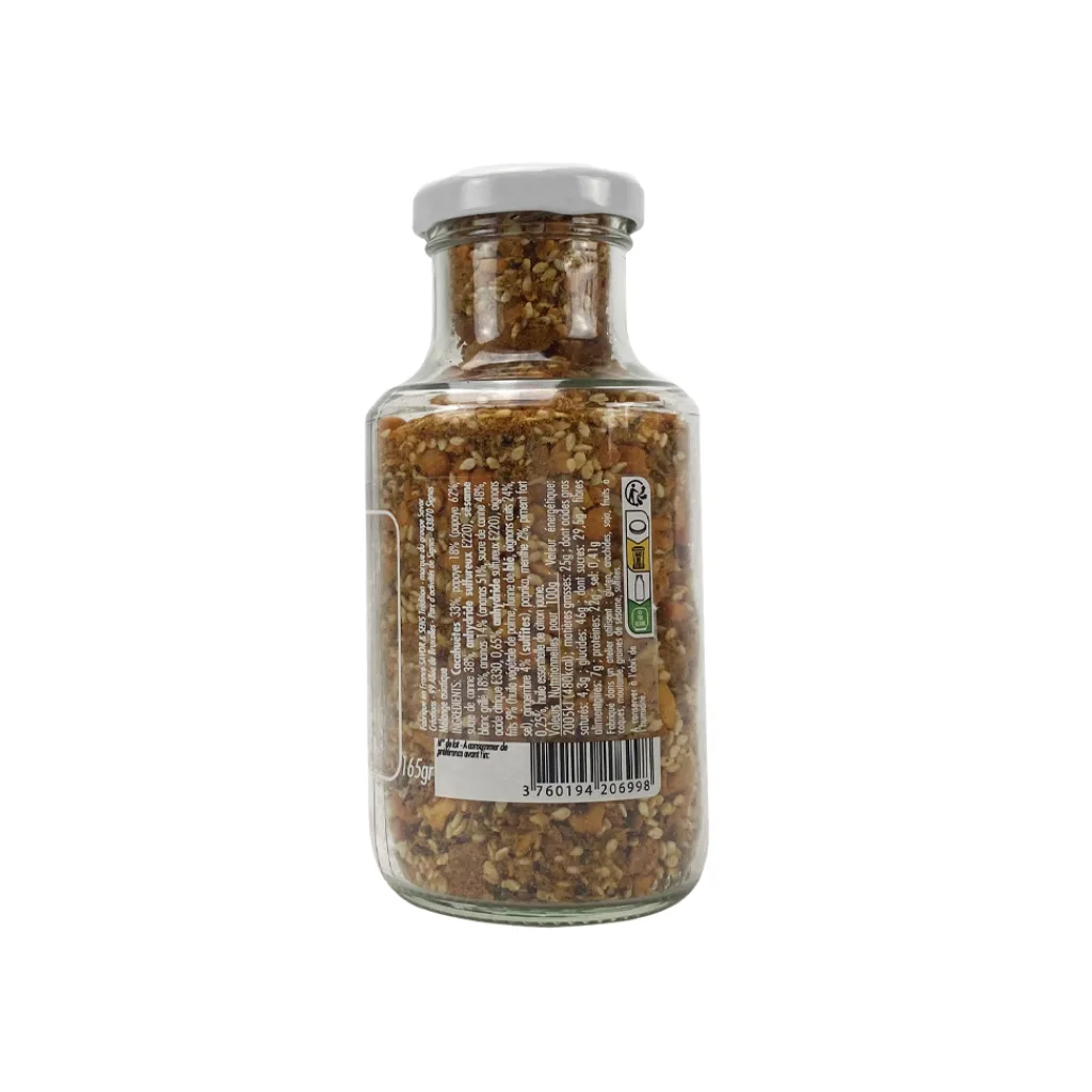 Flacon de mélange salade asiatique Savor & Sens 165 g avec cacahuètes et fruits secs