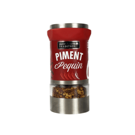 Moulin en verre de piment Pequin Savor & Sens – 12 g
