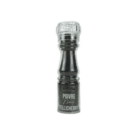 Photo du pot de poivre noir Tellicherry d’Inde 75g – Savor & Sens
