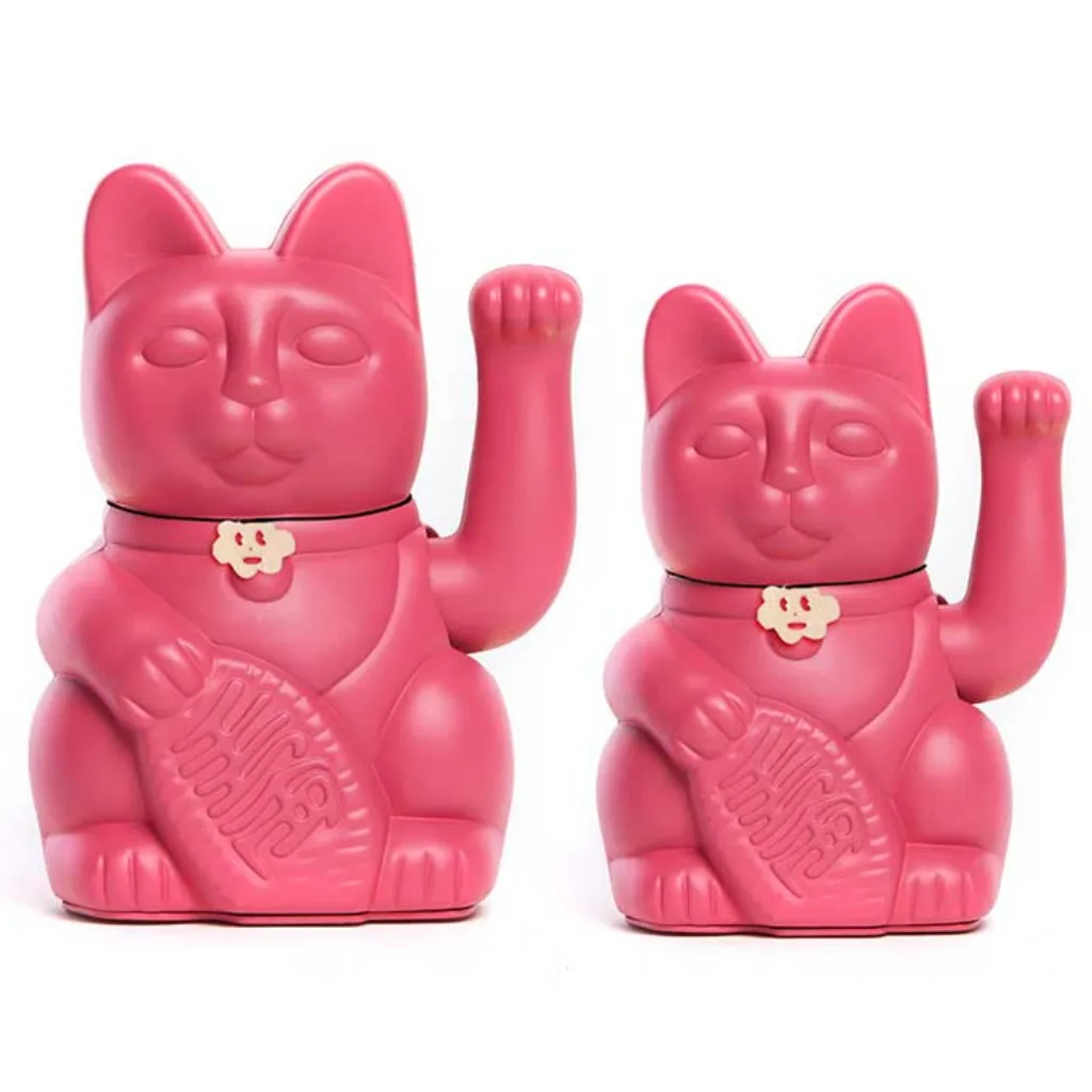 Lucky Cat fuchsia en tailles M et L, inspiration décuplée