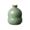 Petit vase Bulle en céramique vert d’eau, forme arrondie, vue frontale