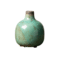 Vase CHEHOMA en céramique vert d’eau – vue frontale
