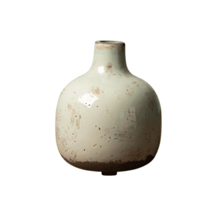 Vase CHEHOMA en céramique vert de gris – vue frontale