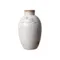Vase CHEHOMA blanc en céramique patinée, texture vintage, vue frontale