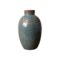 Vase CHEHOMA bleu gris en céramique patinée, vue frontale