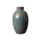 Vase CHEHOMA bleu gris en céramique patinée, vue frontale