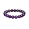 Bracelet en boules d’améthyste naturelles de 10 mm