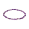 Bracelet en boules d’améthyste naturelles de 4 mm