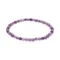 Bracelet en boules d’améthyste naturelles de 4 mm