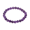 Bracelet en boules d’améthyste naturelles de 8 mm