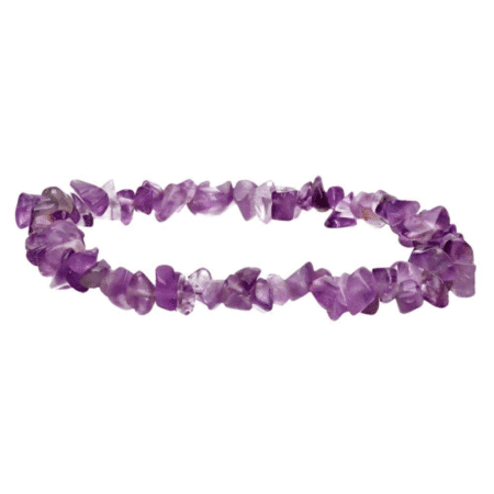 Bracelet en pierres naturelles d’améthyste pour le bien-être