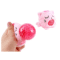 Squishy antistress en forme de chat rose avec boule rose extensible visible à la pression
