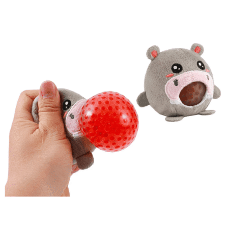 Peluche squishy antistress en forme d’hippopotame