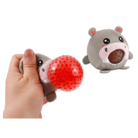 Peluche squishy antistress en forme d’hippopotame