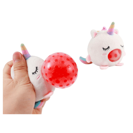 Peluche squishy antistress en forme de licorne
