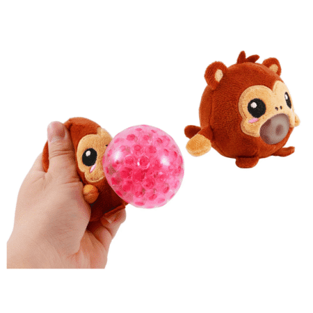 Peluche squishy antistress en forme de singe