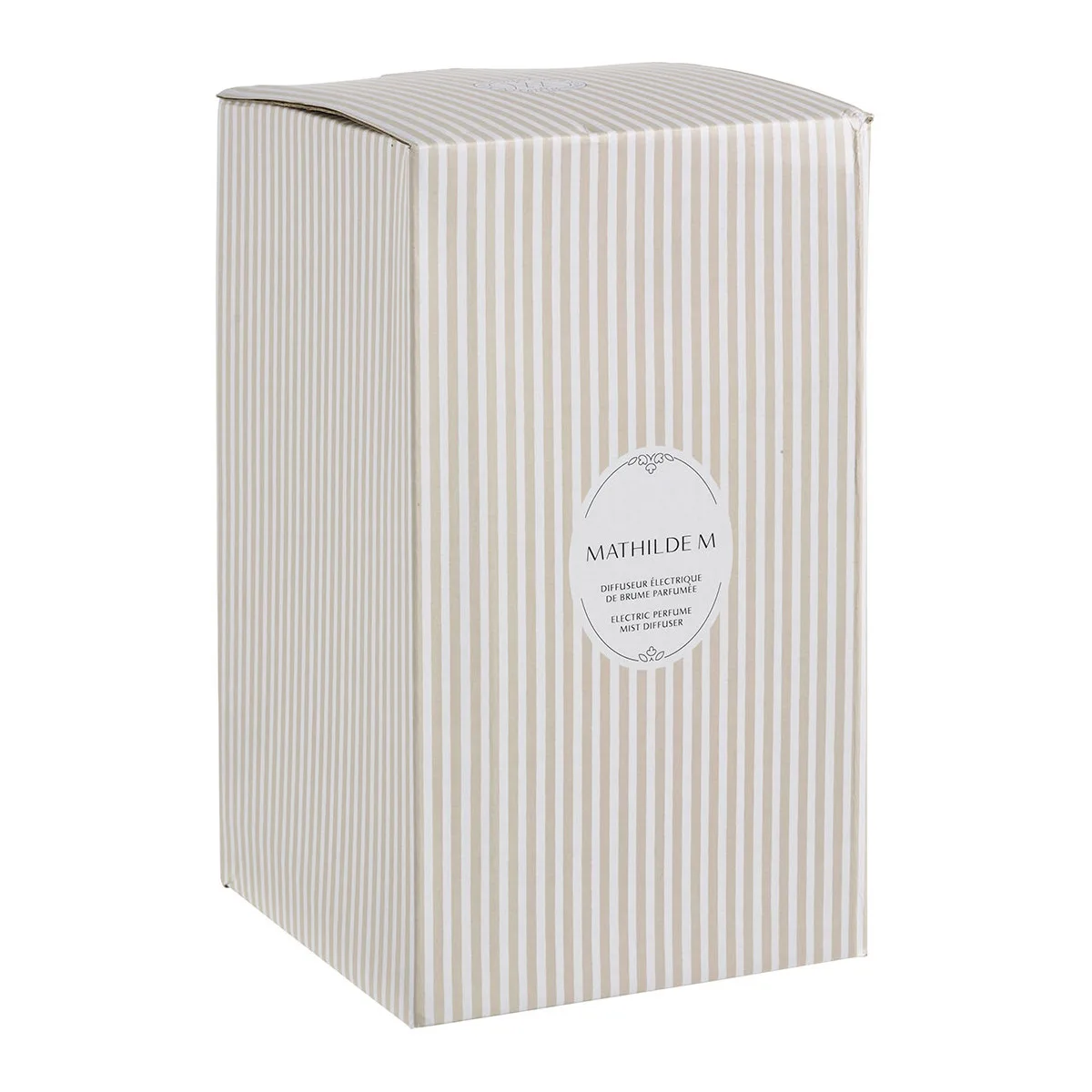 Zoom sur le diffuseur Mathilde M Royal gris LED et verre