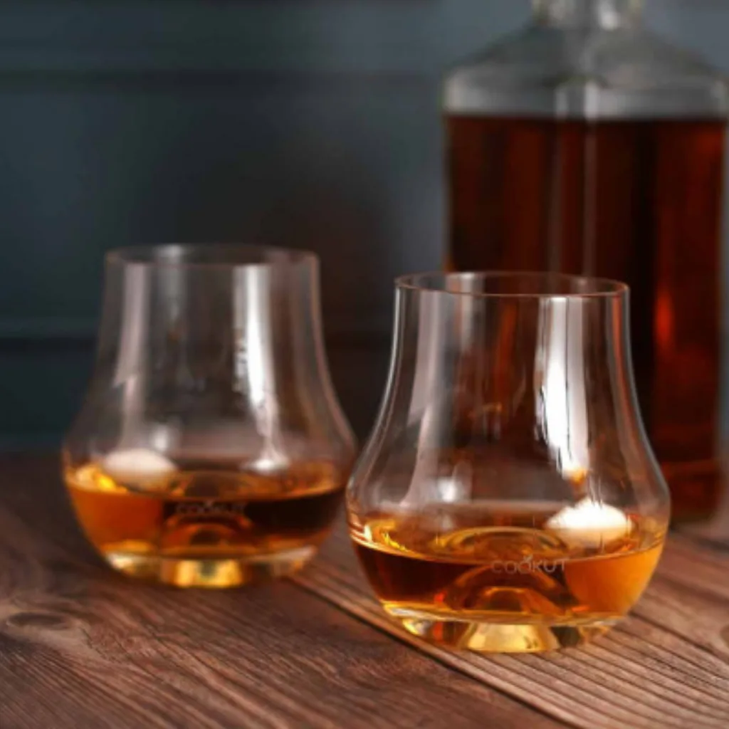Détail des verres GRAHAM et des billes de marbre réfrigérées